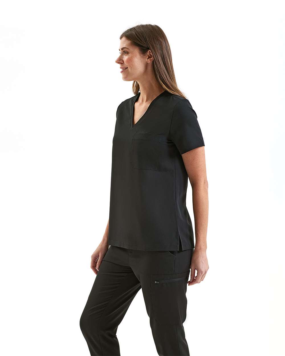 Custom Womens Limitless V-Neck Stretch Scrub Top