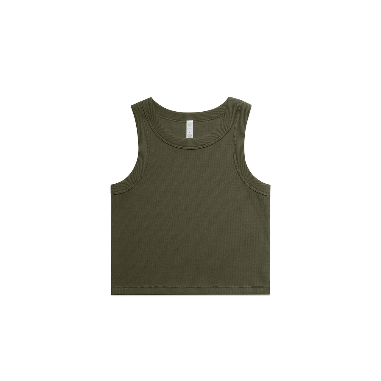 AS Colour - Custom Womens Organic Rib Crop Tank Top