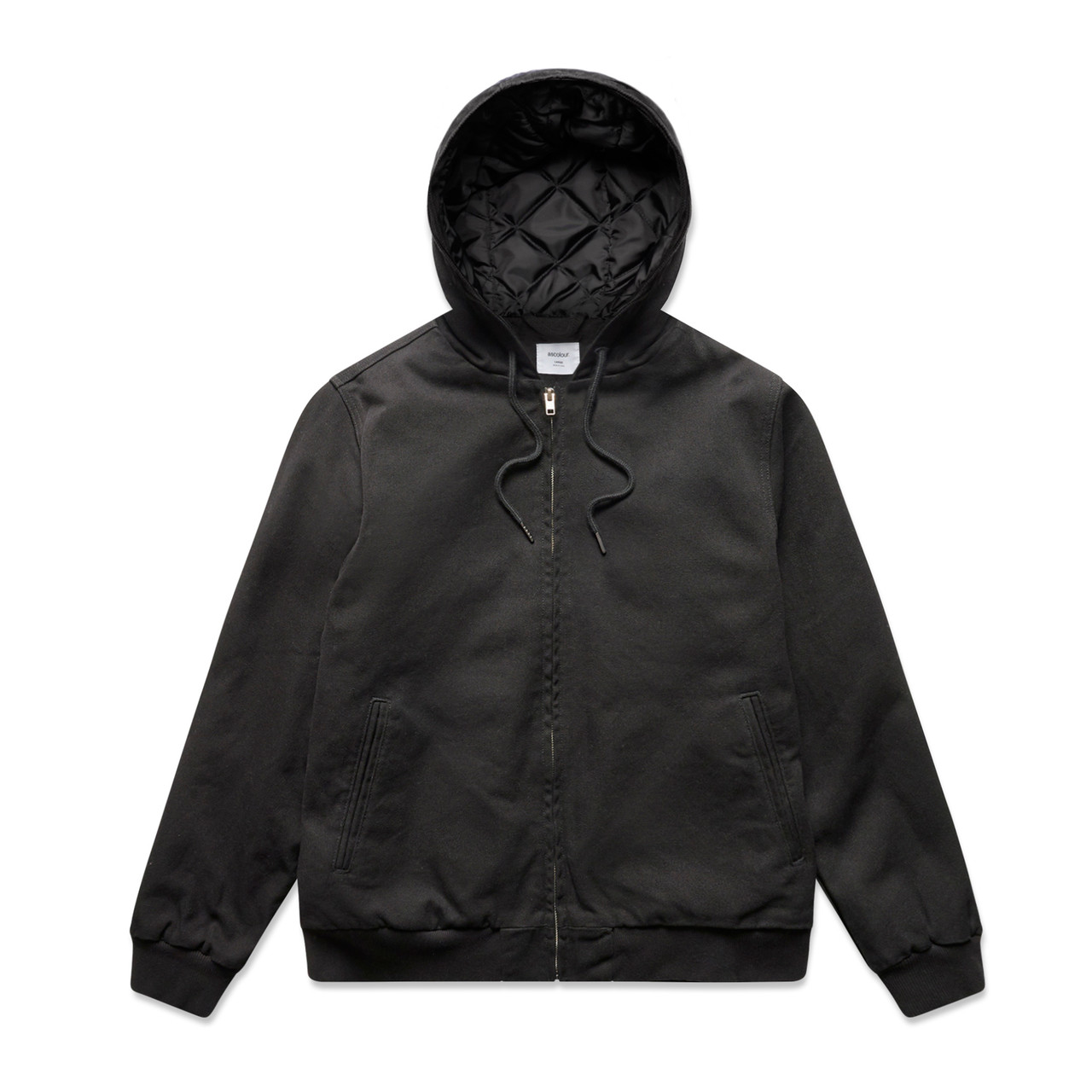 AS Colour - Custom Canvas Bomber Hooded Jacket