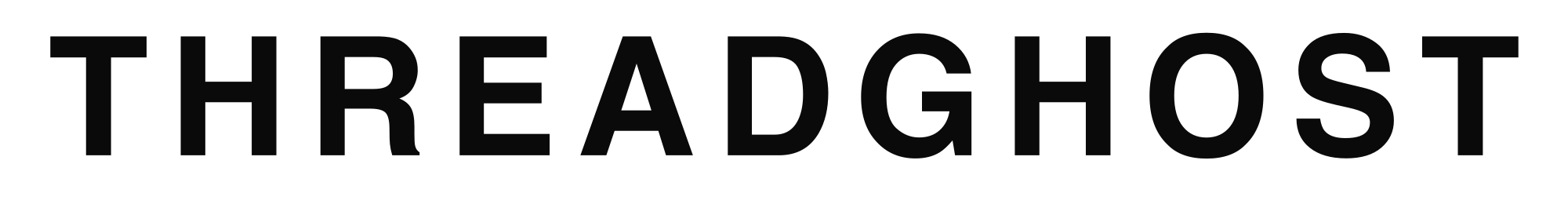 ThreadGhost wordmark (ink)
