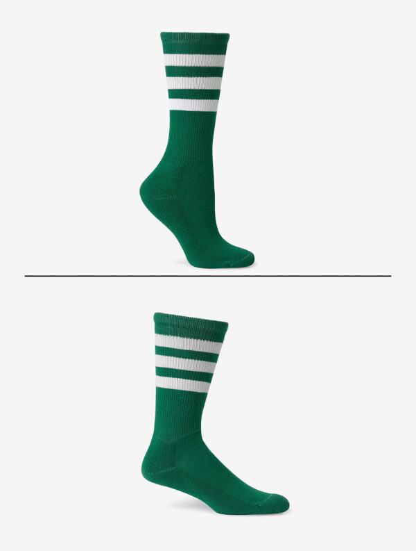 Unisex 3-Stripe Calf Sock