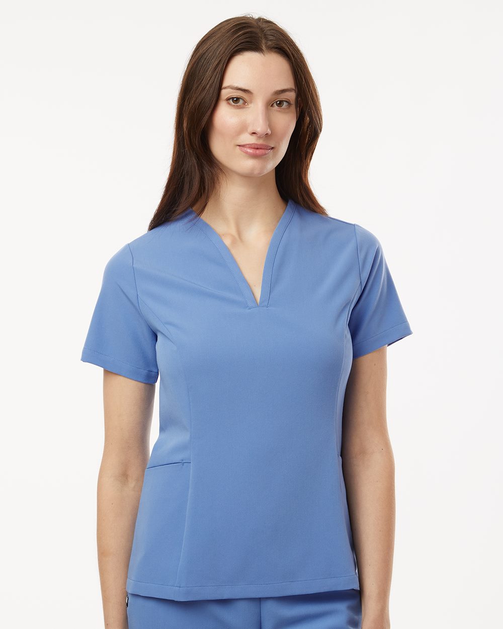 Custom Womens Calix Fit & Flare Scrub V-Neck Top