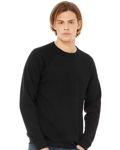 Custom Unisex Sponge Fleece Raglan Crewneck Sweatshirt